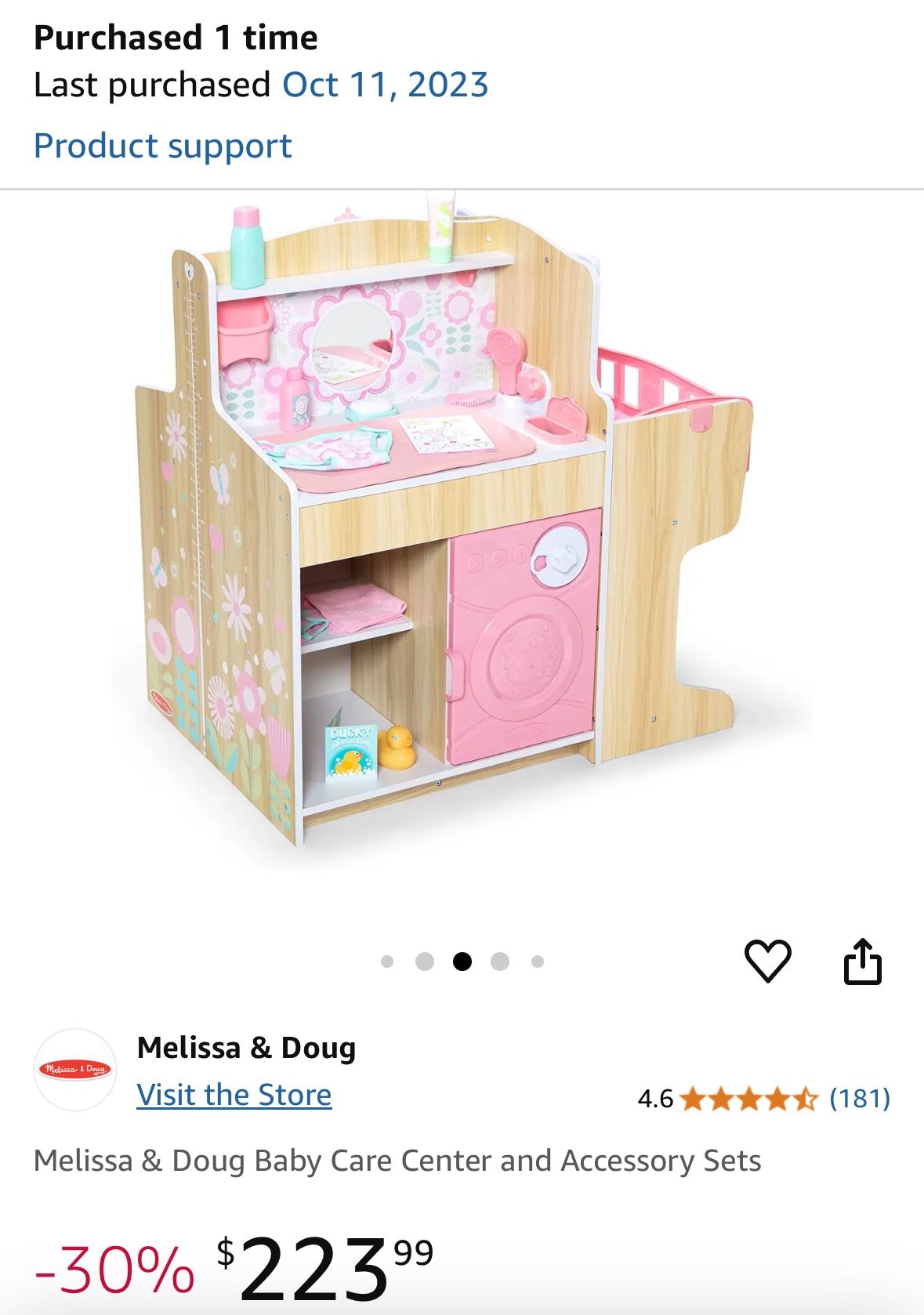 Toy Doll Changing Set Baby Doll Changing Table