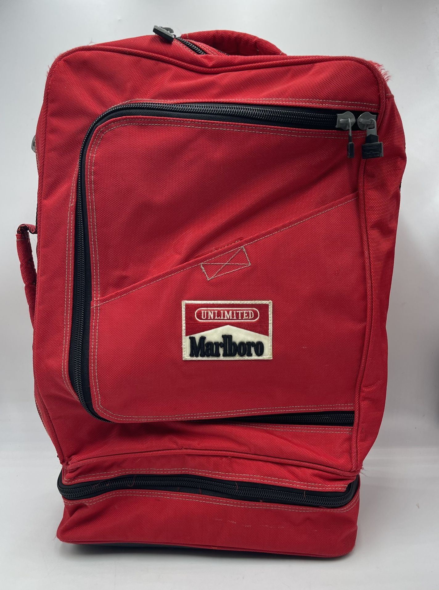 Marlboro Unlimited Backpack Luggage Bag Cigarette Points Advertising Vintage