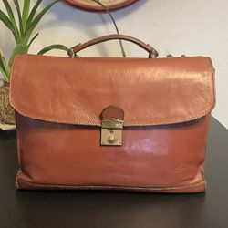 Vintage Davilice leather Messenger Bag