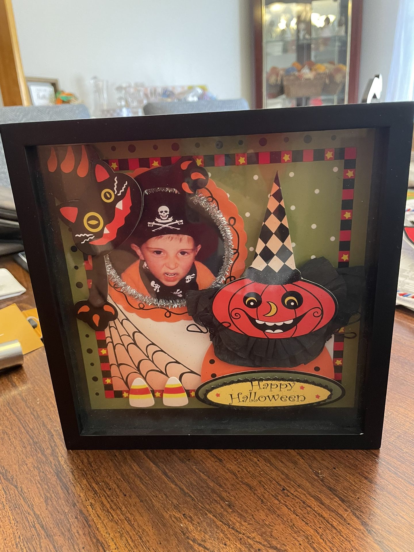 Halloween A Haunted Halloween Party Home Decor 3D Picture Frame 8.5 X 8.5 