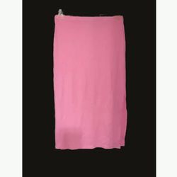 Brand New Women's (Size XL)Pink Ribbed Pencil Skirt with Split