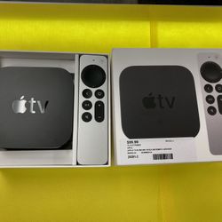 Apple TV 4K 2nd Generation Digital Media Streamer MXH02LL/A With Box and Remote