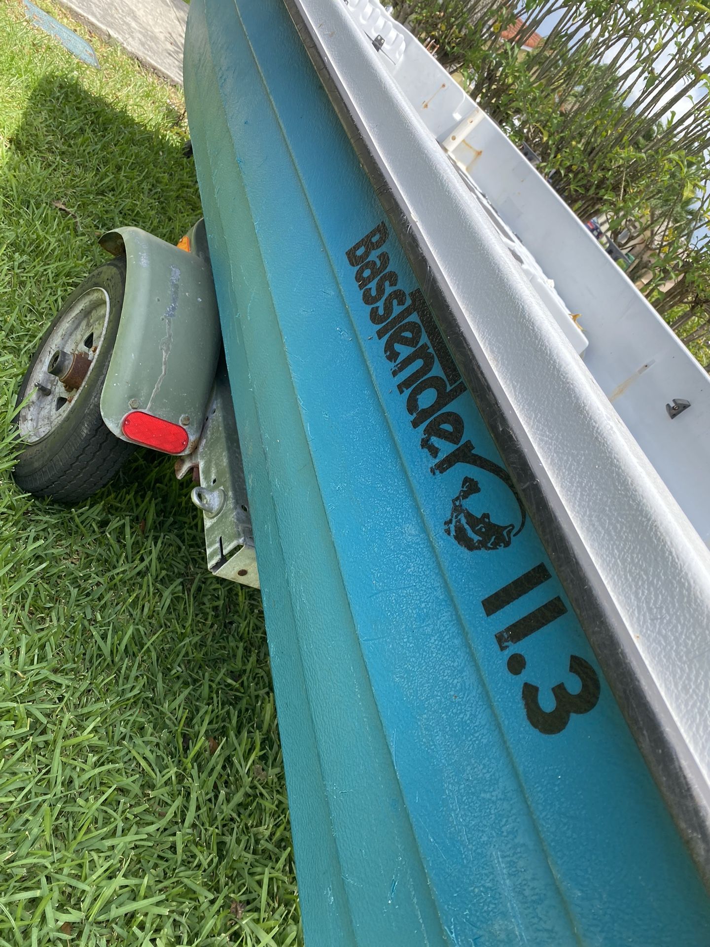 Boat Bass Tender 11.3 For Sale With Trailer for Sale in Miami Gardens