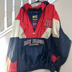 Bay Blood 49ers Windbreaker 
