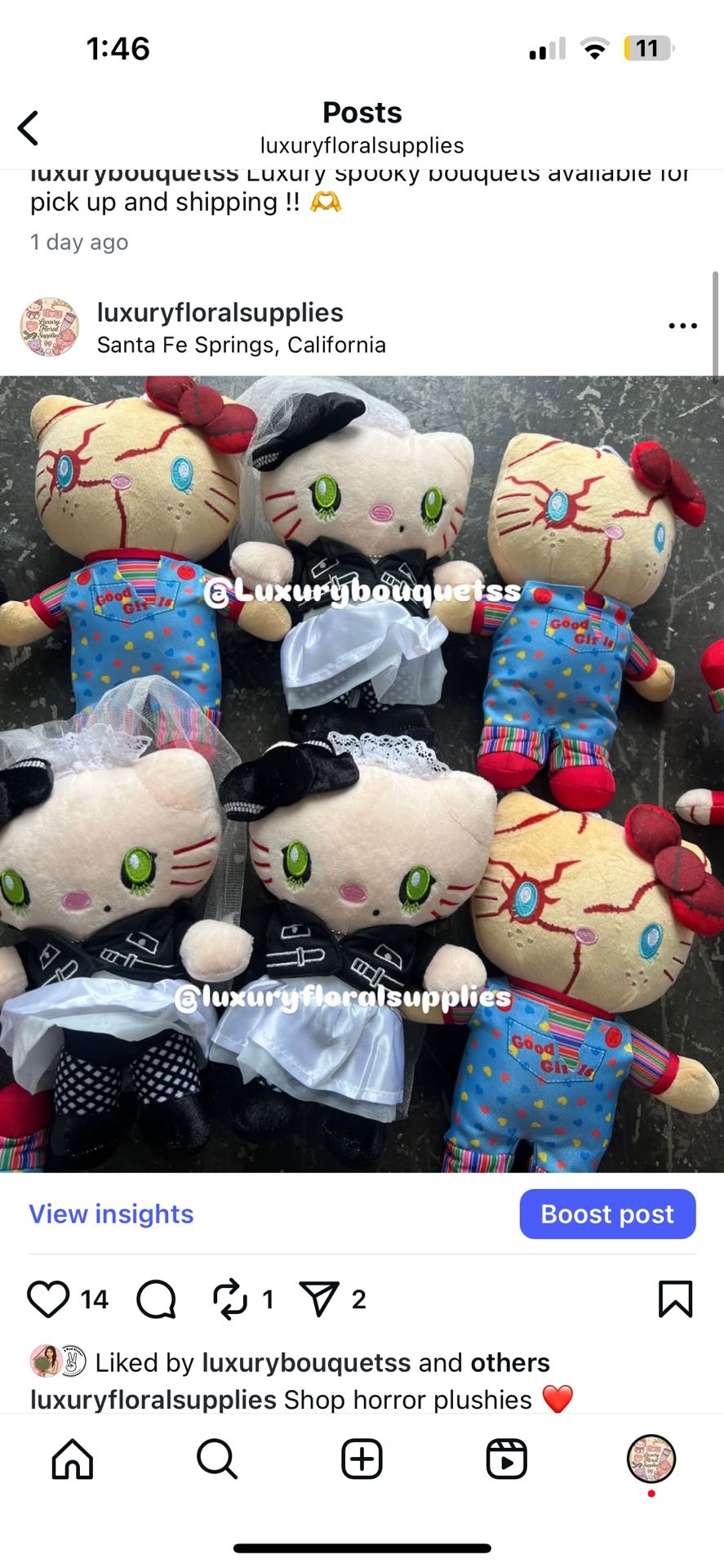 Halloween Plushies Plushy Plush Bear Stuffed Animal Basket Spooky