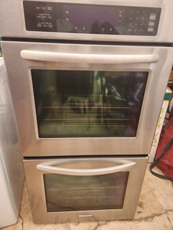 Oven Double Electric kitchen -Aid  Stainless Steel  27"