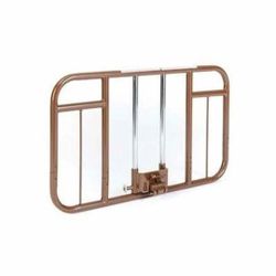 Invacare Clamp-On Half-Length Rails for Homecare Beds, 1 Pair of bed rails