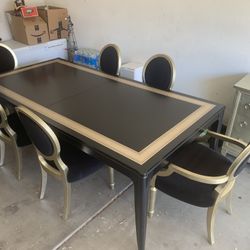Caracole Classic Bon Appetit Dining Table W/Chairs $1000!