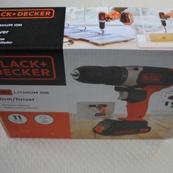 Black + Decker 20v Cordless Drill/Driver