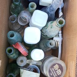 Antique Bottles And Insulator Collection 