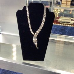 Silver Snake necklace 