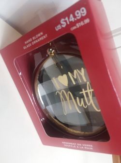 NEW! "I Love My Mutt" Ornament!