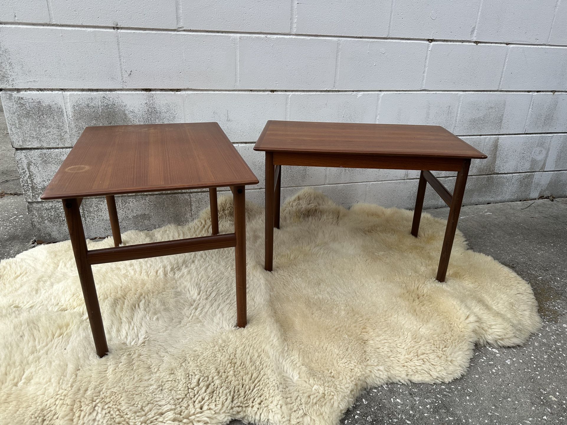 Mid Century Teak End Tables