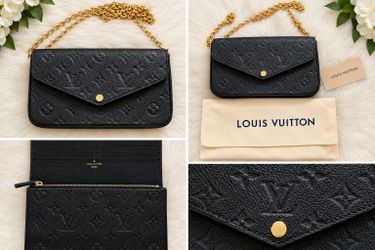 Louis Vuitton Félicie Pochette Black Empreinte
