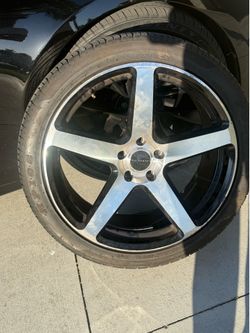 4 rims and tires. 20inch