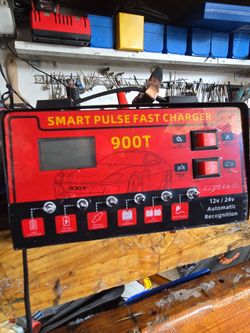 Car/Motorcycle Versatile Smart Pulse Fast Charger 900T. 12v & 24v
