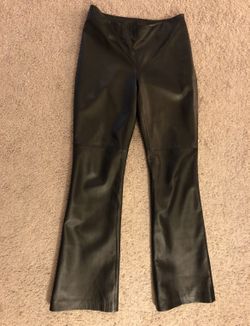 Sexy black leather pants buttery soft! Size 4