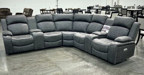 New luxury power recliner sectional couch : free delivery