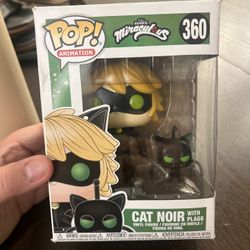 Brand New Funko pop # 360 cat noir with Plagg cash only. Many Funko pops in my listing.
