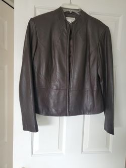 Brown Ladies Leather Jacket