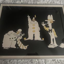 Vintage 1976 “Duel of the Clowns” by Leo Posillico…Limited-Edition Signed Serigraph Print