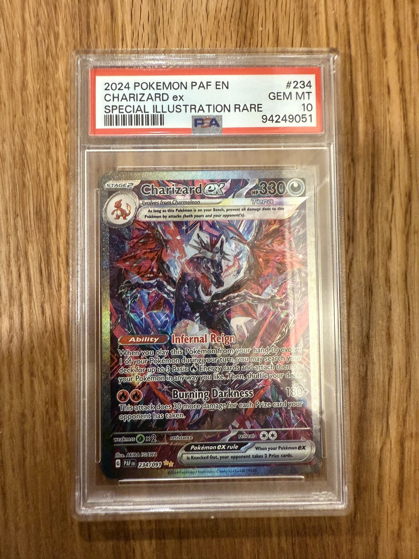 Pokemon Charizard Paldean Fates PSA 10