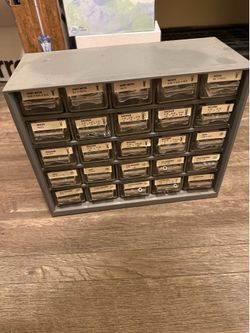 25 drawer small parts organizer