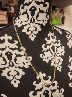 New Cuban link diamond cut Chain 14k Yellow Gold Over Italian Sterling Silver 24in