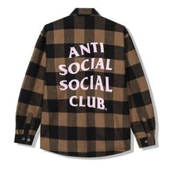 Anti Social Social Club Flannel Size L