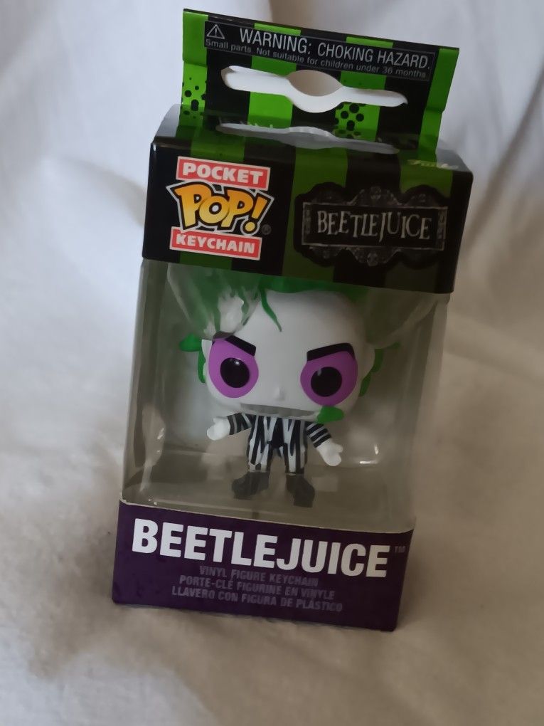 Beetlejuice Pocket Funko Keychain