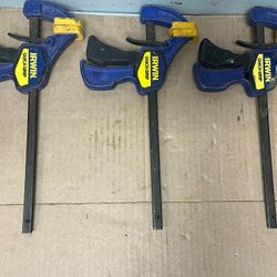 Irwin Quick Grip Mini Clamps Lot Of 3 
