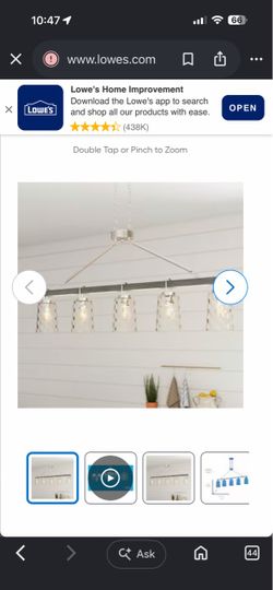 5-Light Linear Pendant Chandelier