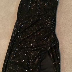 Formal Black Sequin Dress