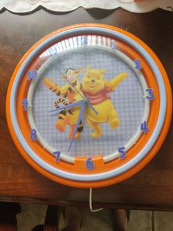 Disney Tigger and Pooh wall clock