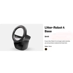 Litter Robot 4 BASE ONLY / Retails for $449