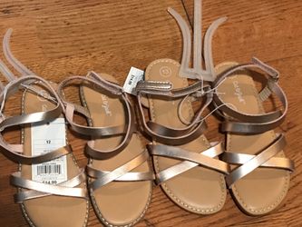 Cat & Jack rose gold sandals