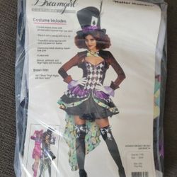 New In Bag MADHATTER costume Size Small, Great For Halloween, Plays, Theater