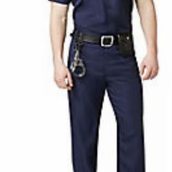 Disfraz De Policía Azul Para Adulto Large