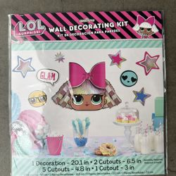 New sealed LOL Surprise Wall Decorating Kit