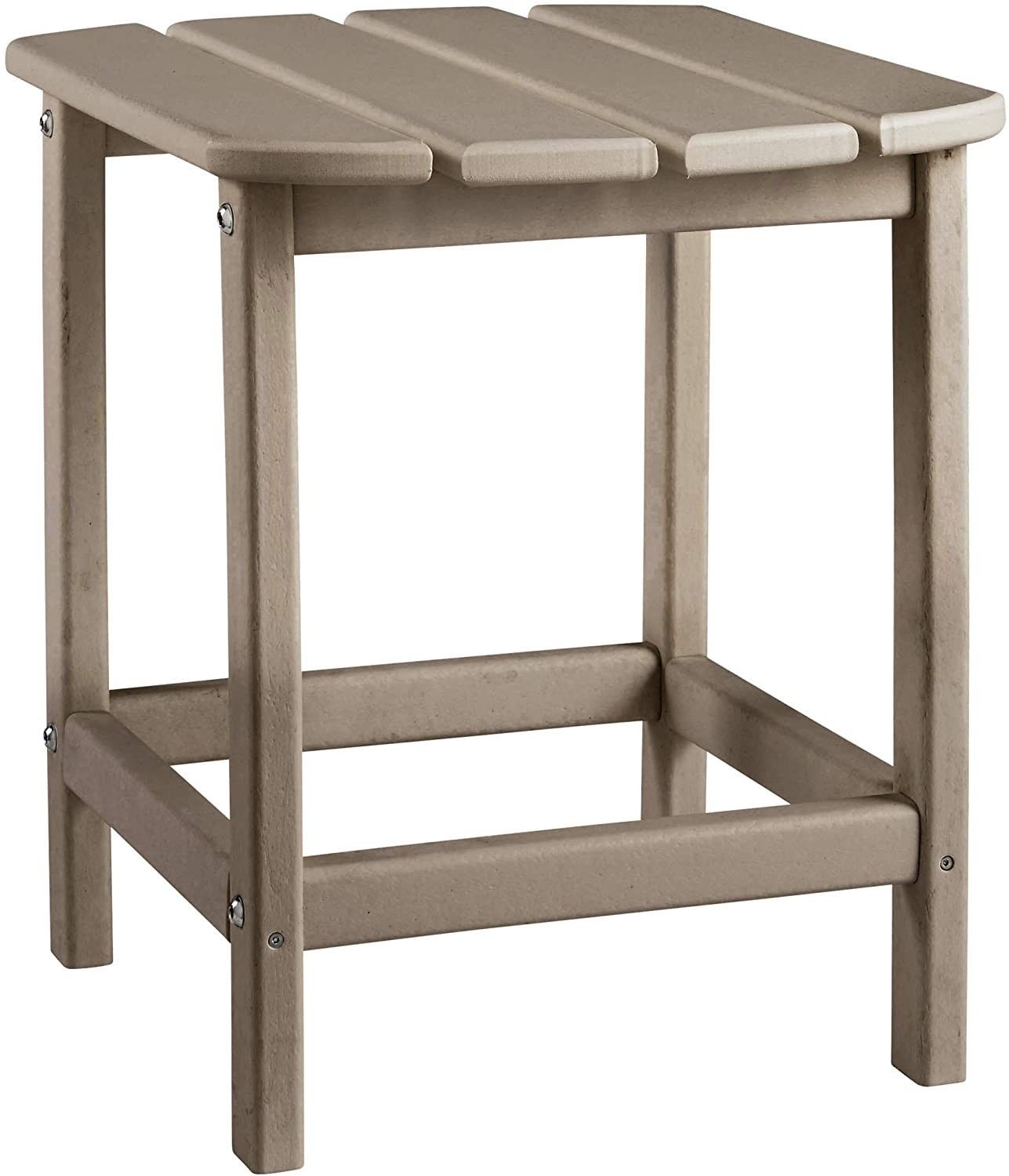 Rectangular End Table, Grayish Brown