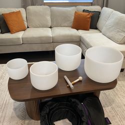 CVNC Crystal Singing Sound Bowl Set