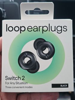 Loop Switch 2 Earplugs for Adjustable Volume Control and Instant Noise Relief! New Sealed!