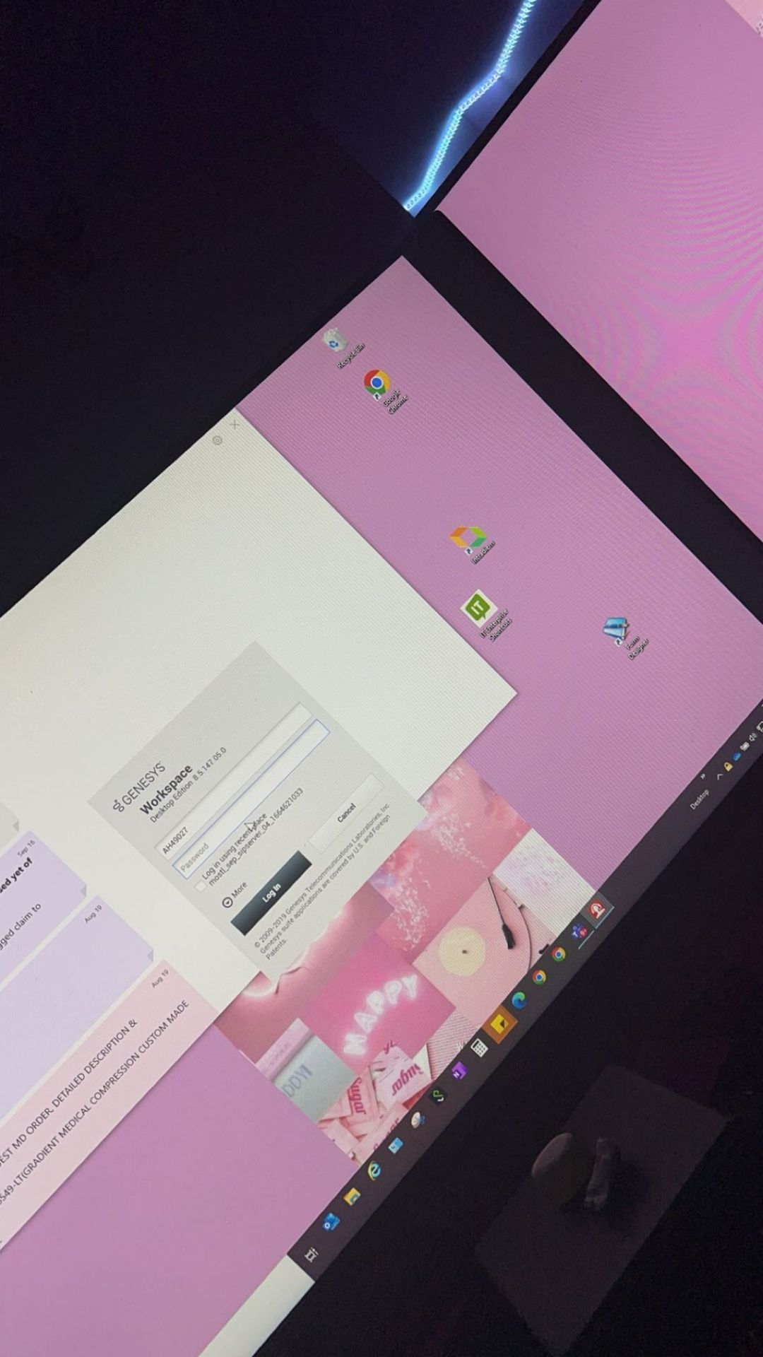 24 Inch Dell Monitor With Keyboard