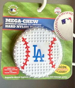 Mega Chew MLB LA Dodgers Baseball Dog Toy