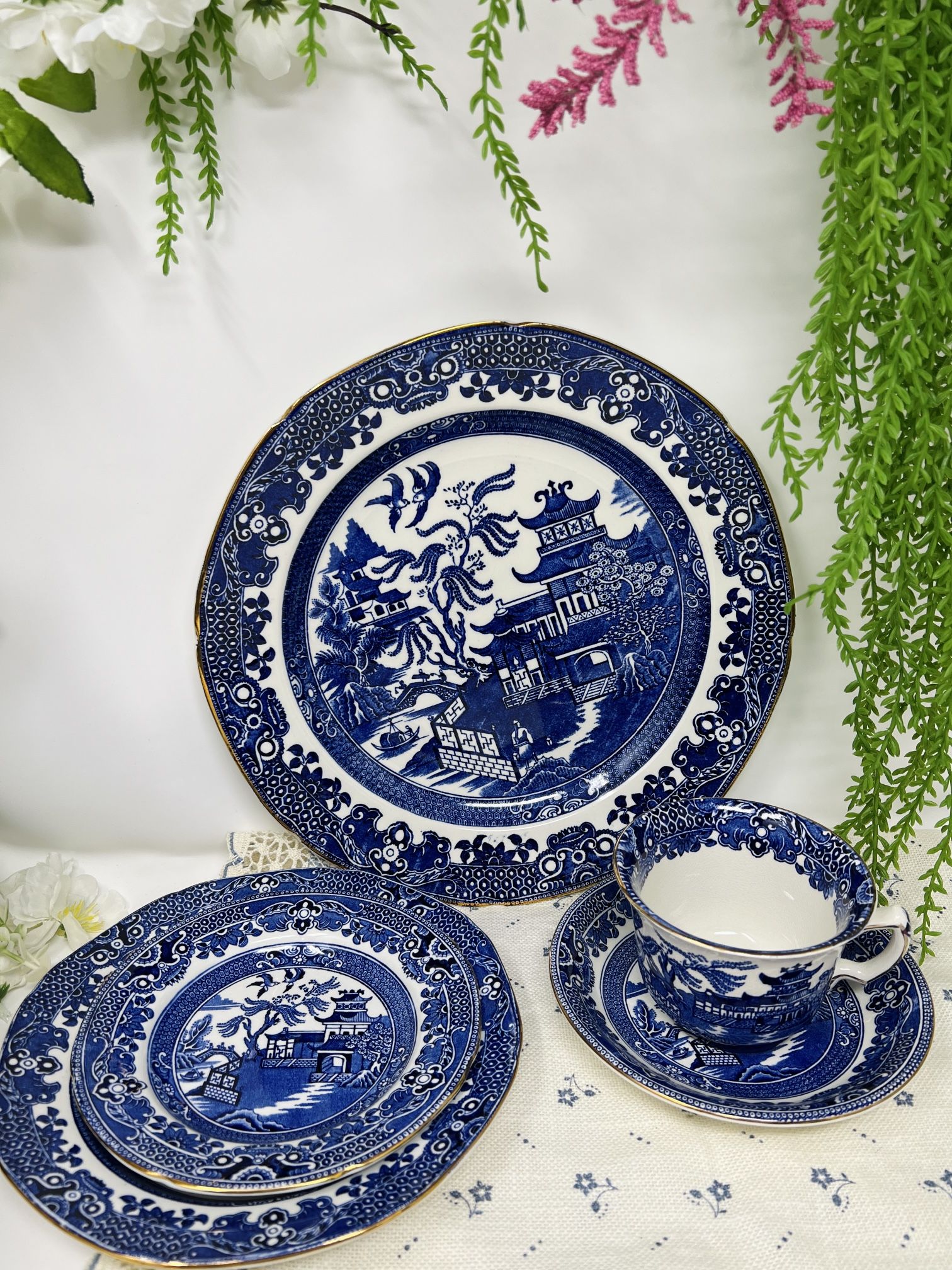 Burleigh Ware Blue Willow – Place Settings (Made in England)