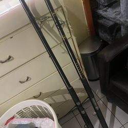 Two 8 ft Fishing Rods Inshore / Offshore  Used and Still in Good Condition!