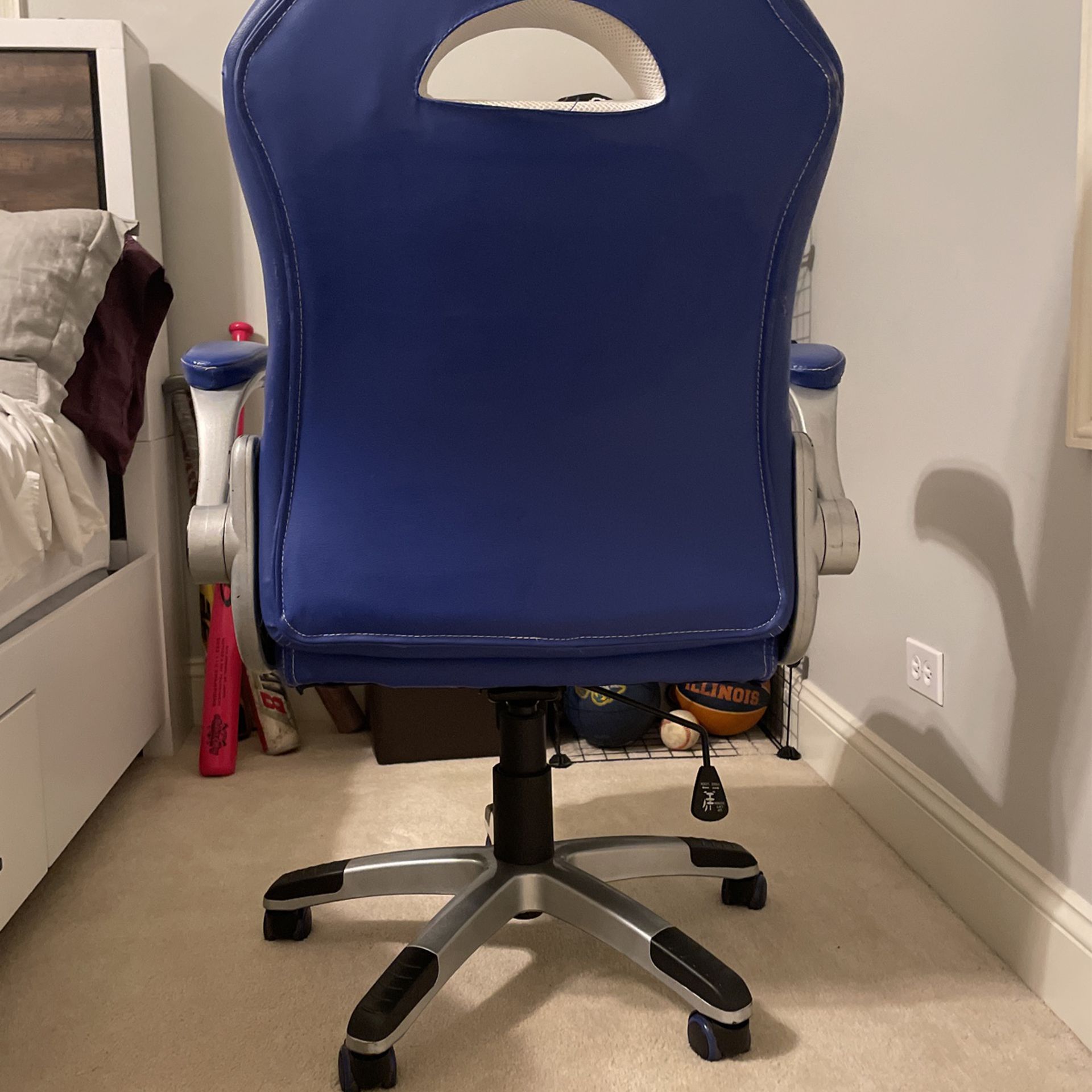 Blue/Black/White Gaming Chair