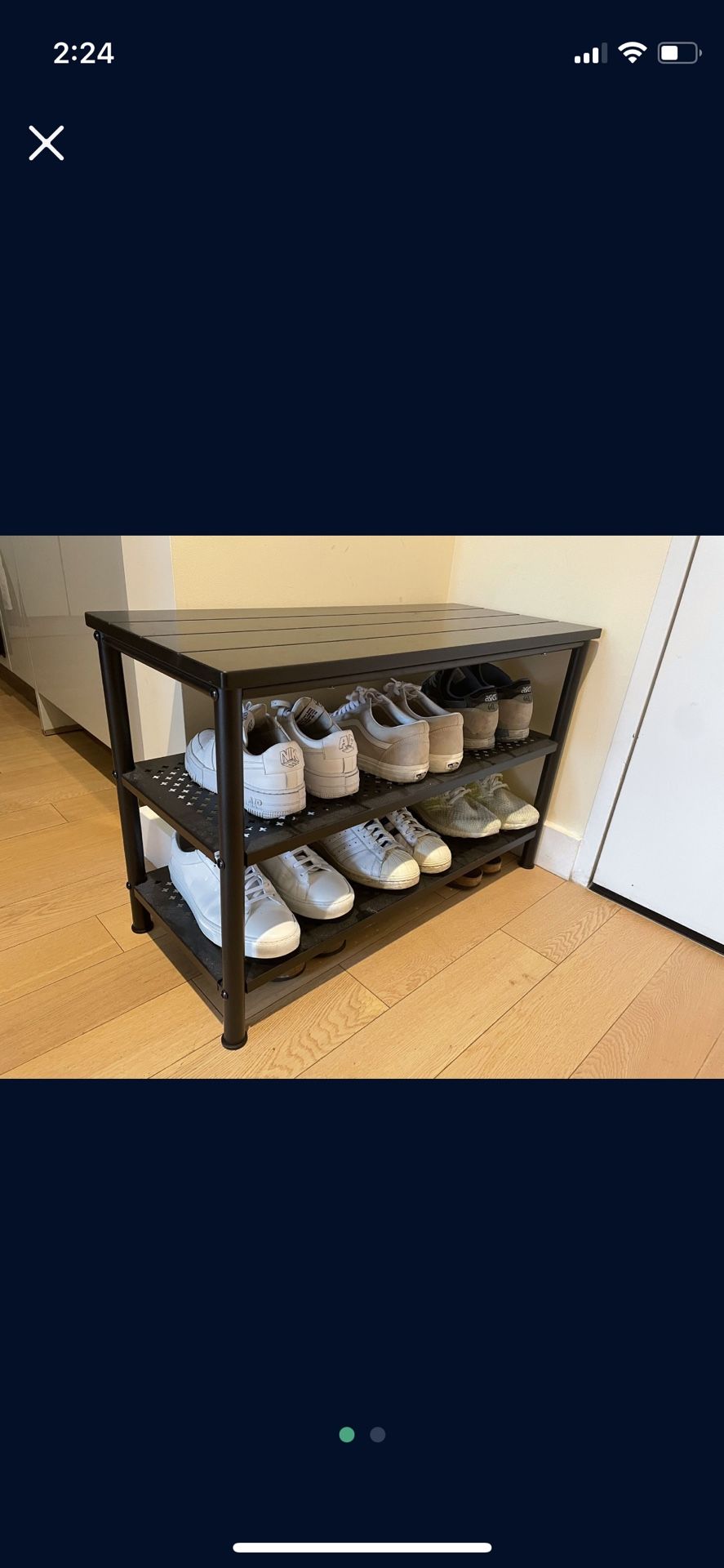 IKEA Pinnig Shoe Storage Bench