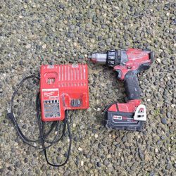 Milwaukee drill fuel with battery+charger