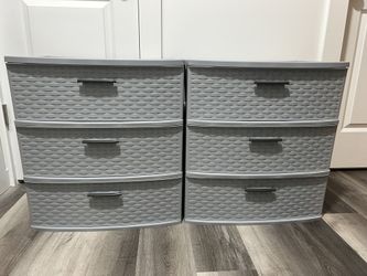 Sterilite 3-Drawer Towers - Gray